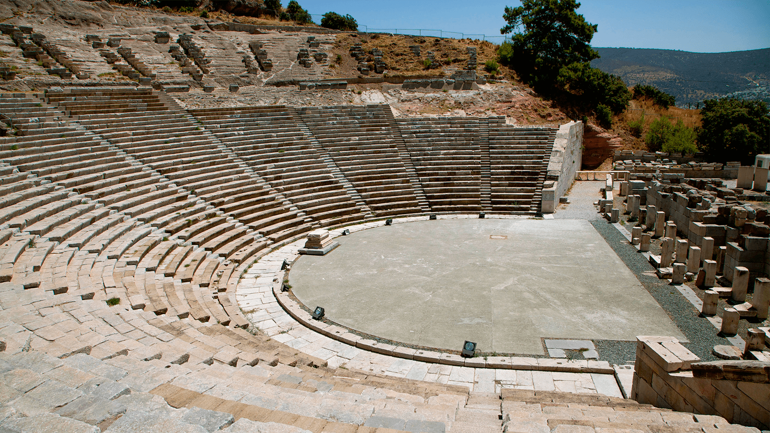 The ancient theatre is one of the oldest in turkey