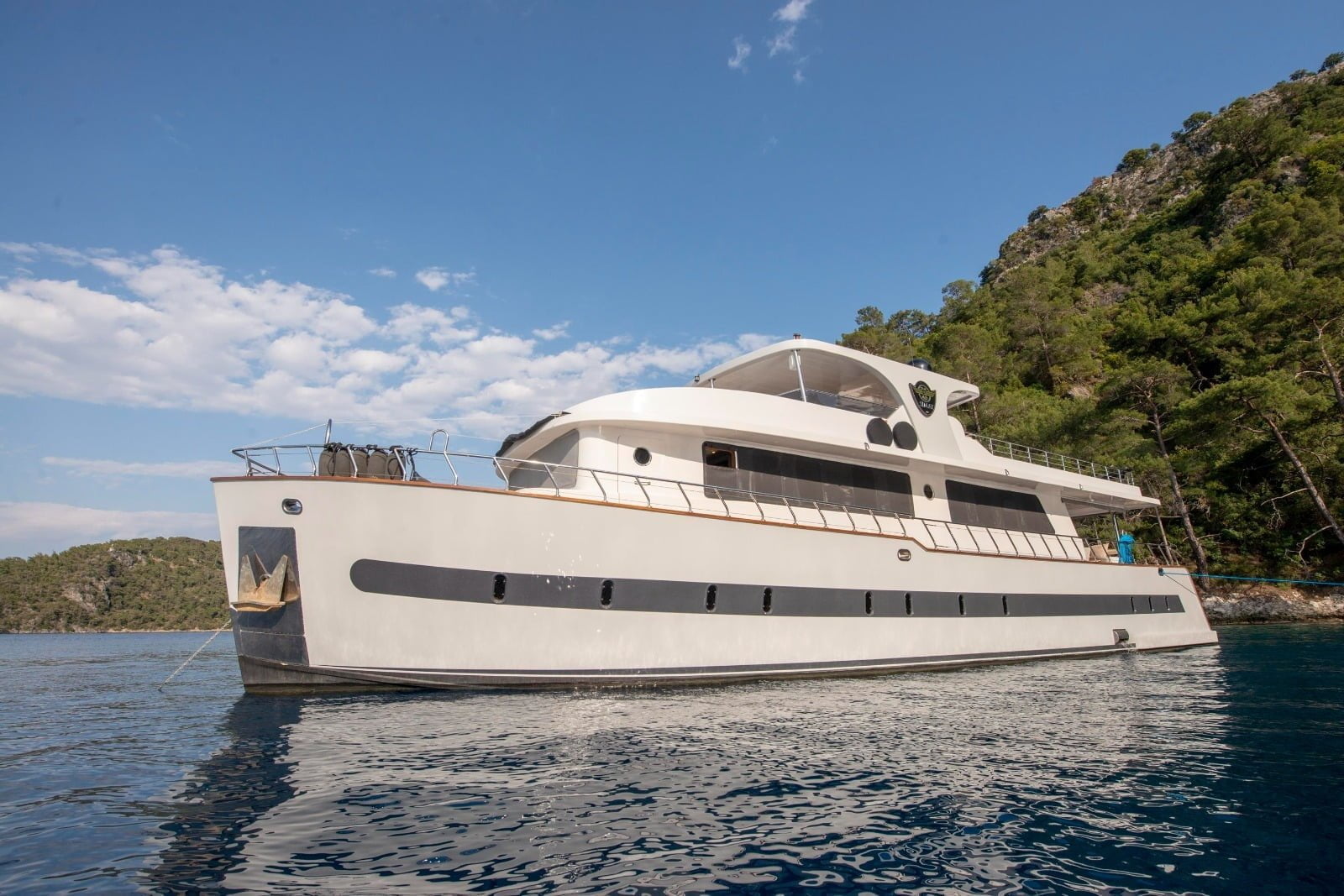 5 Cabins 10 Pax Luxury Trawler Motor Yacht For Rent Turkey